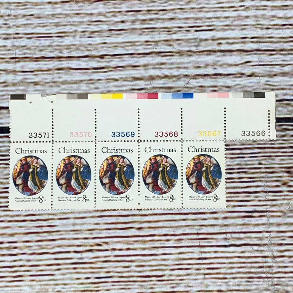 Christmas Postage Stamps 1970 Master of St Lucy Legend‎ National Gallery of Art